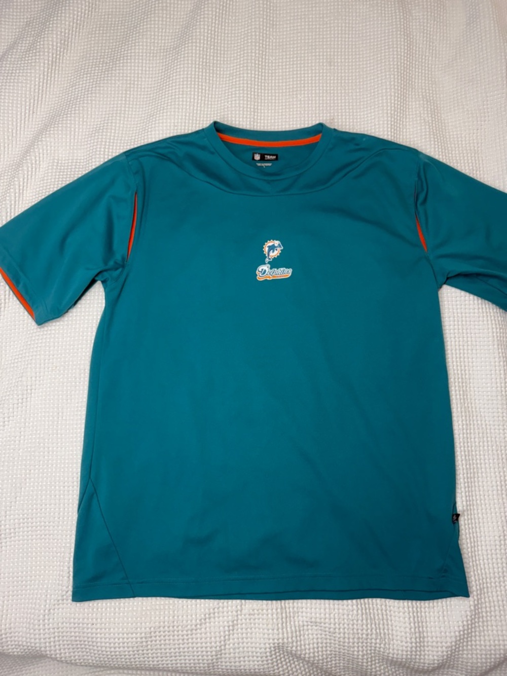 Miami Dolphins teal logo athletic tee - Large